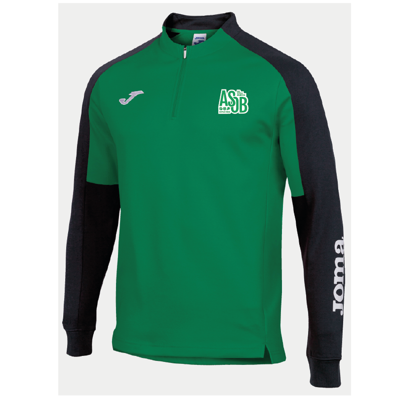 ASOB-Boutique-SWEAT-14-ZIP-102749.451.png ASOB- SWEAT ¼ ZIPNOIR ET VERT – 102749.451 – Image 1