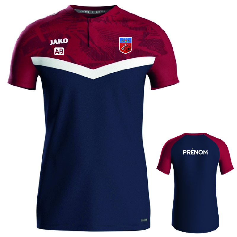 BFC-6324-Polo-ICONIC-1.jpg BFC - 6324 - Polo ICONIC - marine et rouge (901) – Image 1