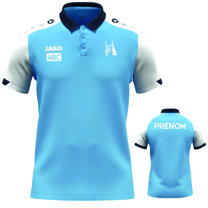 BIBS-6370-Polo-DYNAMIC.jpg 6370 - BIBS - Polo DYNAMIC - JAKO - bleu et blanc – Image 1