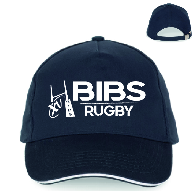 BIBS-KP124-KP148-casquette.jpg KP124/ KP148 - BIBS - Casquette - marine liseré blanc – Image 1