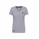 K381 - T-shirt col V manches courtes Femme 150G – Image 7