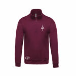 K478 - Sweat-shirt col zippé brodé – Image 4