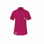 K548 - chemise manches courtes femme 110G brodé