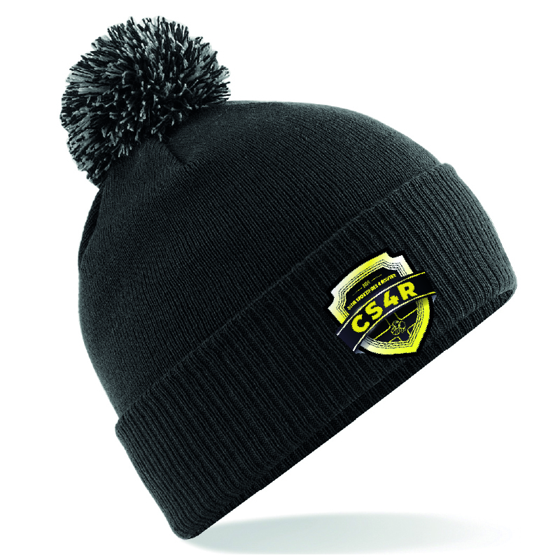 CS4R-BASKET-BF450-BONNET-POMPOM.jpg BF450 - Bonnet pompom SUPPORTER noir et gris – Image 1