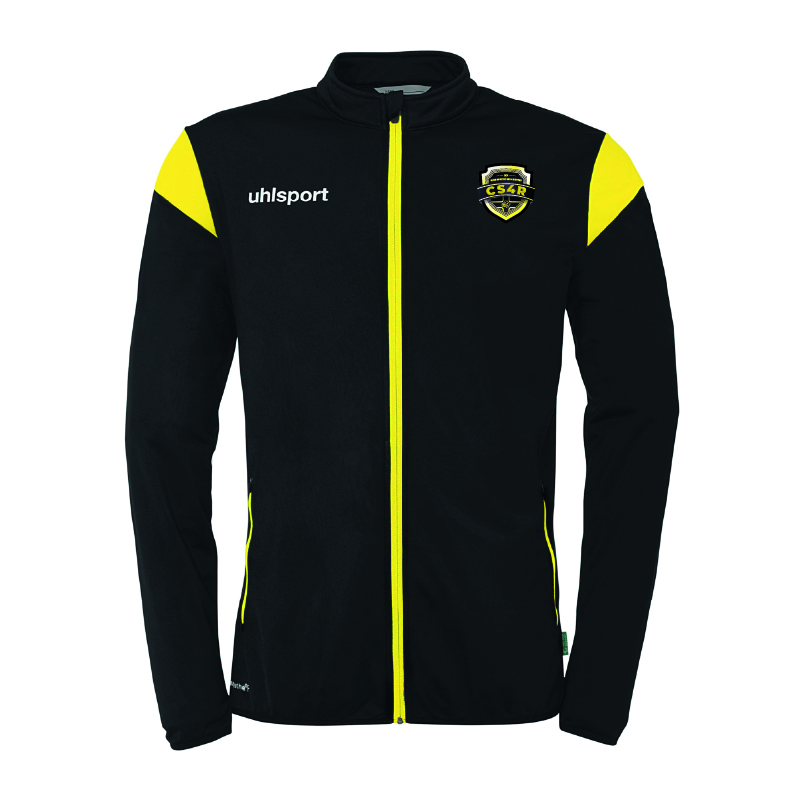 CS4Rfoot-1002256.09-VESTE.jpg CS4R (foot) - 1002256.09 - Veste TRAINING SQUAD 27 - UHLSPORT - noir & jaune – Image 1