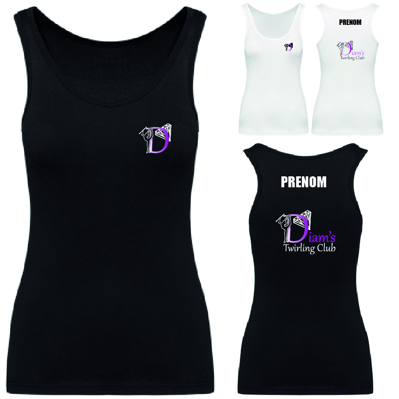 DIAMS-K3024IC-Debardeur-dos-.jpg K3024IC/TSRKSTRAP DIAM'S - Débardeur dos classique ENFANT ou FEMME - noir ou blanc – Image 1