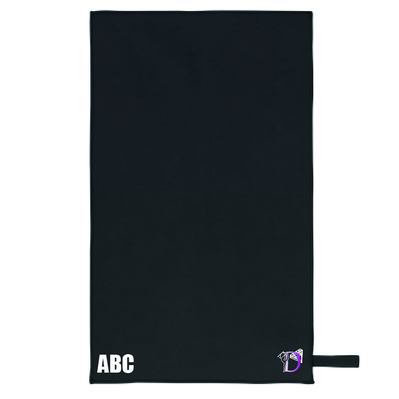 DIAMS-PA573-serviette-de-sport.jpg PA573 DIAM'S - Serviette de sport microfibre - noir - 30 X 50cm – Image 1