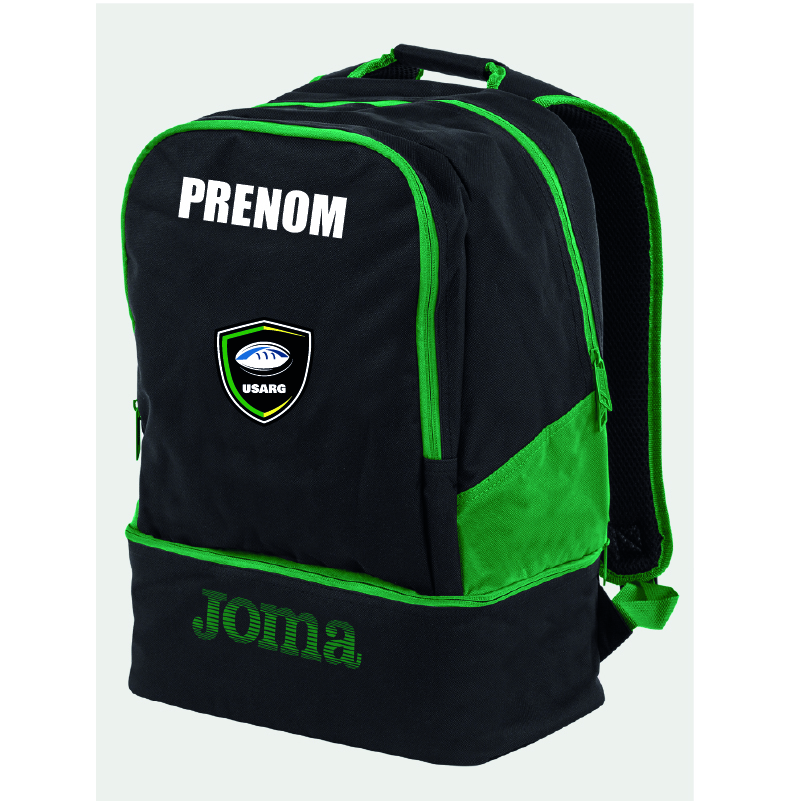 USARG-400234-SAC-ESTADIO-III.jpg USARG - 400234,104 - Sac à dos ESTADIO III - noir et vert – Image 1