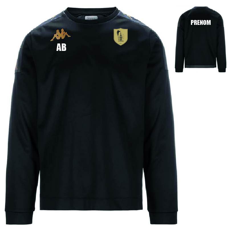 USI-371G2KW-Sweat-sans-capuche-GAVERNO.jpg 371G2KW - Sweat sans capuche GAVERNO - Polyester - noir – Image 1