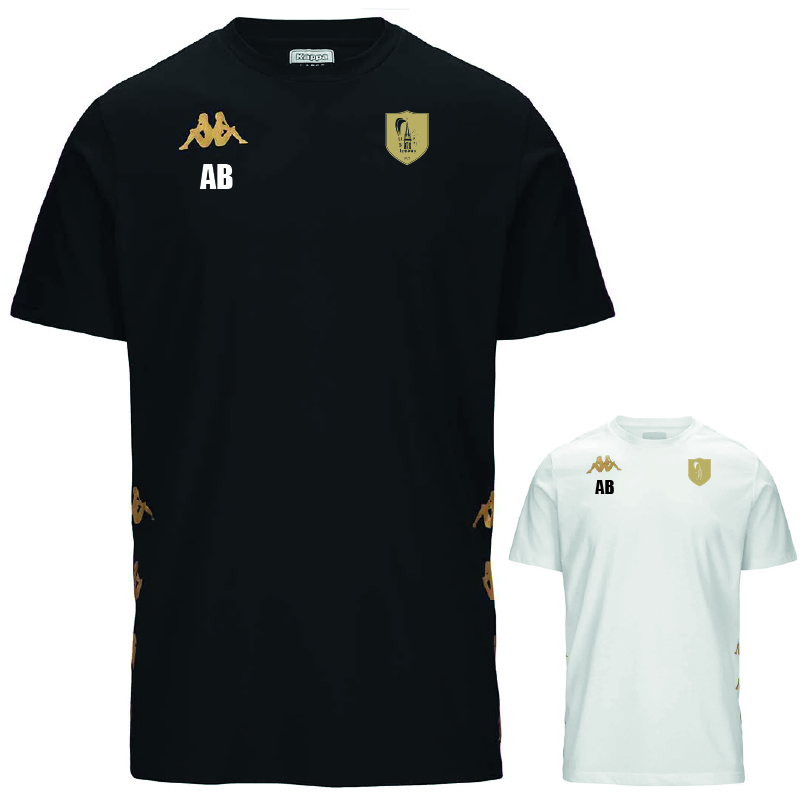 USI-381P1EW-Tee-shirt-GIOVO.jpg 381P1EW- Tee shirt GIOVO -Coton- KAPPA- noir ou blanc – Image 1