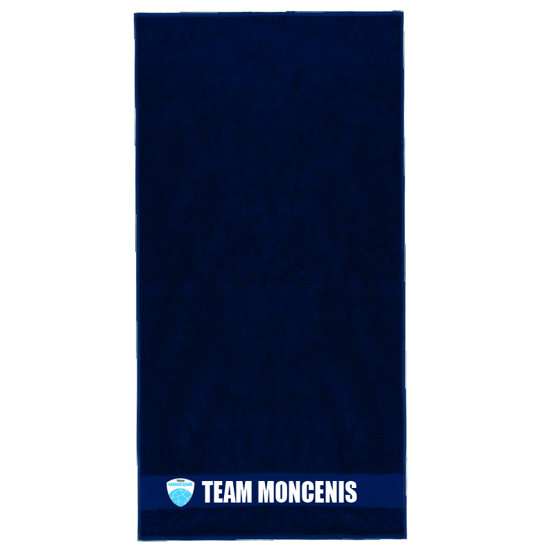 TEAM MONCENIS - K112 - SERVIETTE 50X100 cm-min K112 - TEAM MONCENIS - Serviette de toilette - 50 x 100cm - marine – Image 1