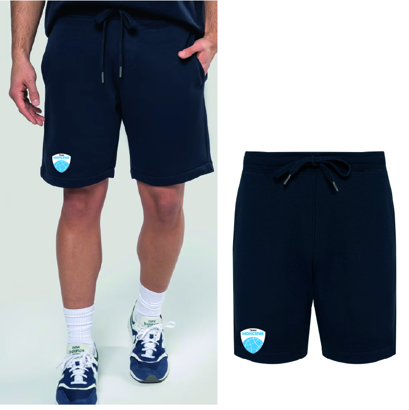 TEAM MONCENIS - K757 - SHORT MOLLETON-min K757 - TEAM MONCENIS - Short molleton à poches - marine – Image 1