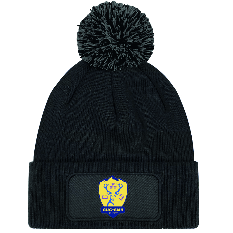 GUC RUGBY - B443 - Bonnet pompon GUC RUGBY - B443 - Bonnet pompon - noir gris – Image 1