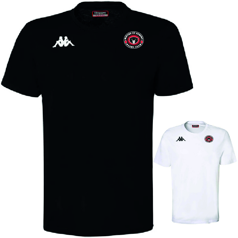 BIEVRE RUGBY - T-shirt BRIZZO BIEVRE RUGBY - T-shirt coton BRIZZO - KAPPA - noir ou blanc – Image 1