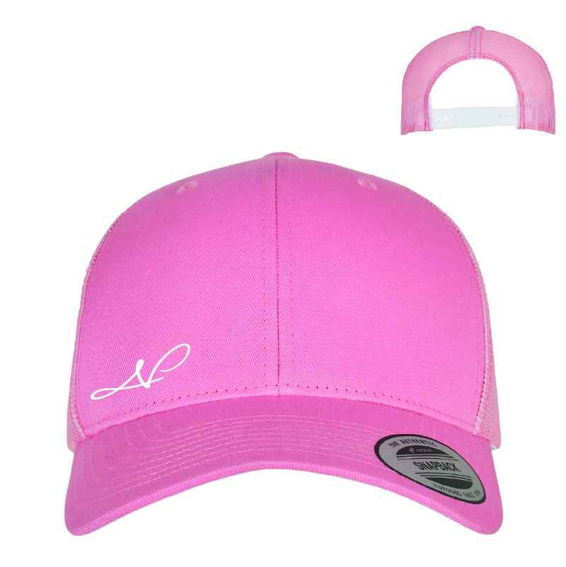 NOVA – FL6606 – Casquette retro trucker – rose ou blanc