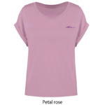NOVA - NS309 - T-shirt écoresponsable avec manches à revers - femme -  black, ivory, white, petal rose