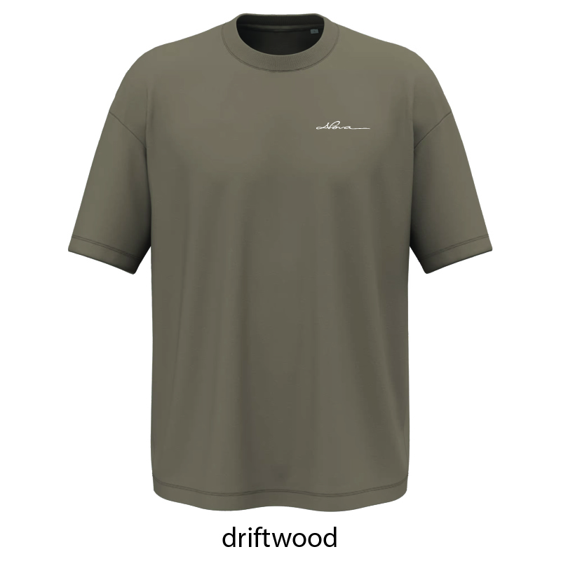 NOVA - NS352 - T-shirt oversize - DRIFTWOOD NOVA - NS352 - T-shirt écoresponsable oversize - homme - black, ivory, driftwood, organic khaki – Image 1