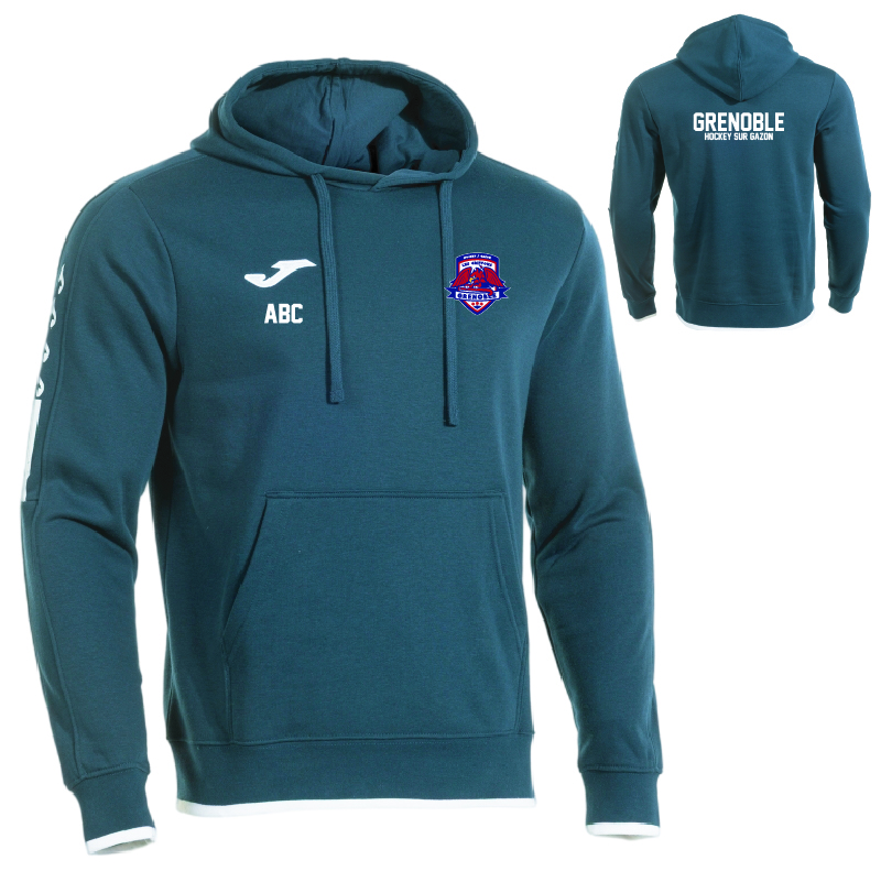 HOCKEY GAZON GRENOBLE -104304 - Sweat capuche coton OLIMPIADA HOCKEY GAZON - 104304 - Sweat capuche coton OLIMPIADA - marine – Image 1