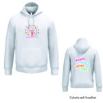 O CŒUR DES EMOTIONS - IB402 - Sweat à capuche unisexe - noir, blanc, ash heather, dark grey, forest green, navy, orange, oxford grey, rouge, bleu royal – Image 2