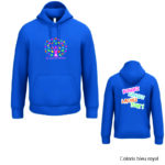 O CŒUR DES EMOTIONS - IB402 - Sweat à capuche unisexe - noir, blanc, ash heather, dark grey, forest green, navy, orange, oxford grey, rouge, bleu royal – Image 4
