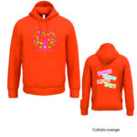 O CŒUR DES EMOTIONS - IB402 - Sweat à capuche unisexe - noir, blanc, ash heather, dark grey, forest green, navy, orange, oxford grey, rouge, bleu royal – Image 9
