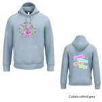 O CŒUR DES EMOTIONS - IB402 - Sweat à capuche unisexe - noir, blanc, ash heather, dark grey, forest green, navy, orange, oxford grey, rouge, bleu royal – Image 10