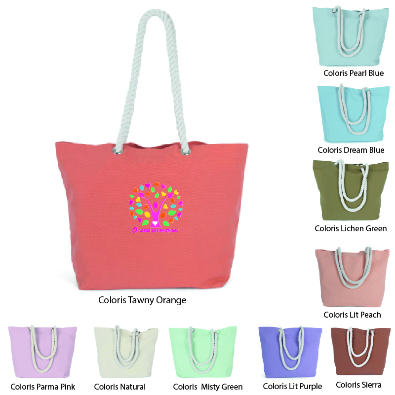 O COEUR DES EMOTIONS - KI3209 - Sac fourre-tout style marin O CŒUR DES EMOTIONS - KI3209 - Sac fourre-tout style marin - dream blue, lichen green, lit peach, lit purple, misty green, natural, parma pink, pearl blue, sierra, tawny orange – Image 1