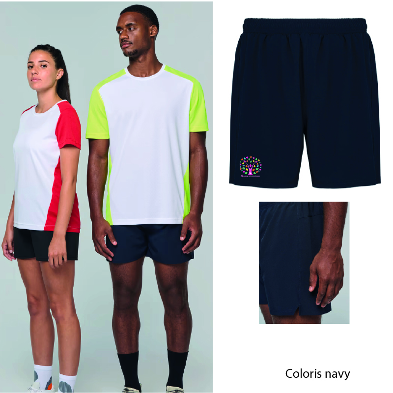 O COEUR DES EMOTIONS - PA1033.34 - Short running - NAVY O CŒUR DES EMOTIONS - PA1033 - Short running - noir, navy – Image 1