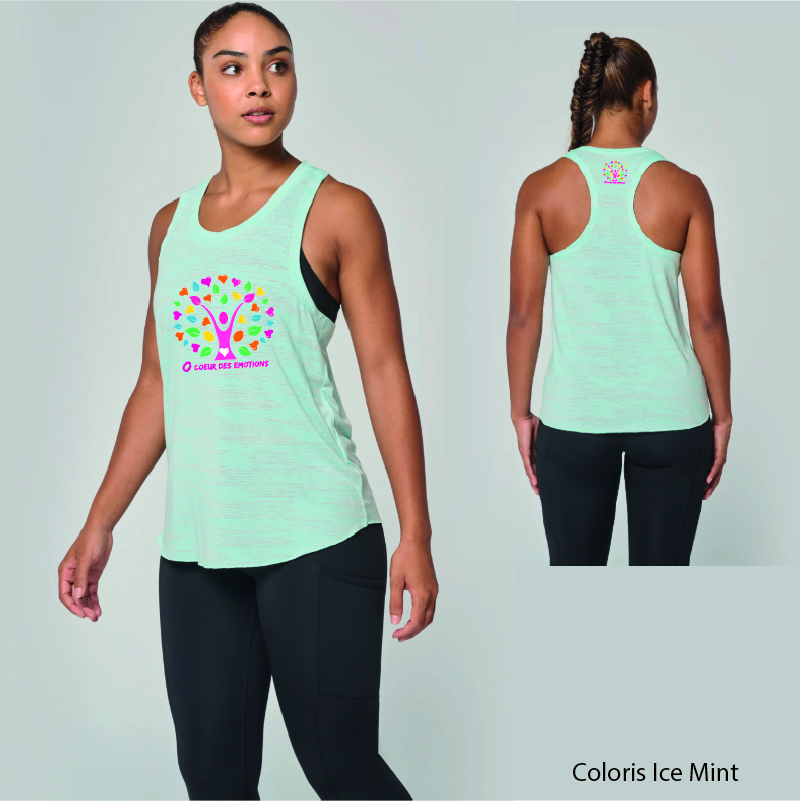 O COEUR DES EMOTIONS - PA4009 - Débardeur sport - ICE MINT O CŒUR DES EMOTIONS - PA4009 - Débardeur PROACT - noir, blanc, fluo pink, ice mint, light turquoise – Image 1
