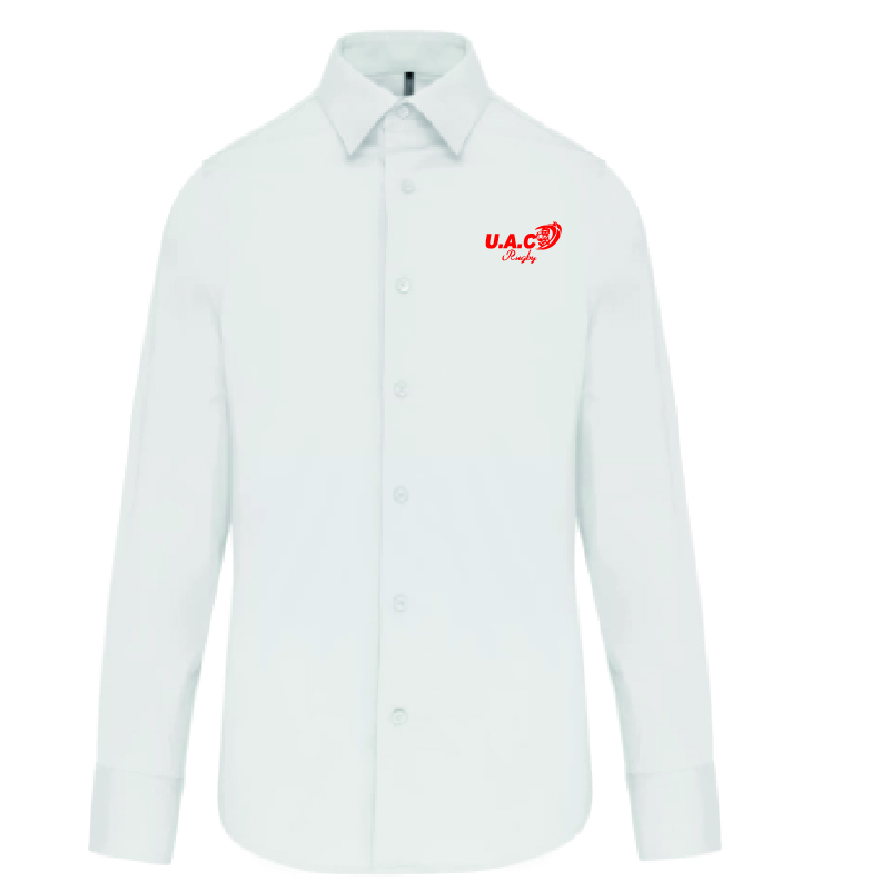 UAC RUGBY - K529 - Chemise coton manches longues - blanc UAC RUGBY - K529 - Chemise coton manches longues - blanc – Image 1