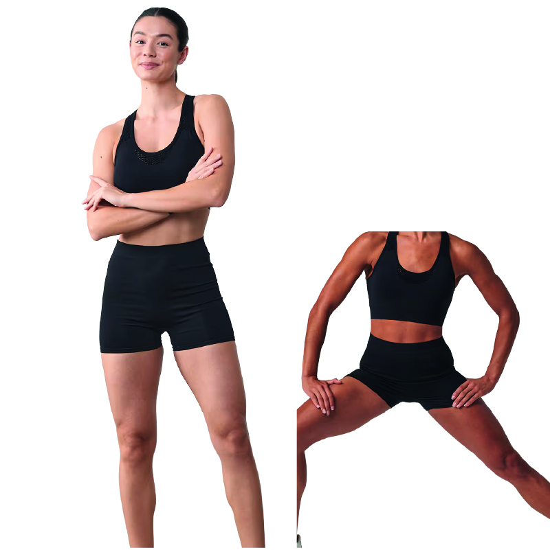 C’DANCE -TL301 – Short sans coutures – noir
