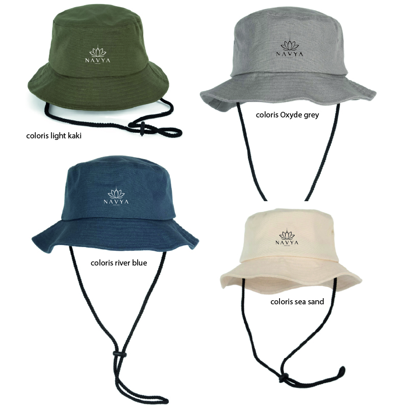 NAVYA - KO616 - BOB bucket NAVYA - KP616 - Bob stule bucket - oxyde grey, river blue, sea sand, light kaki – Image 1