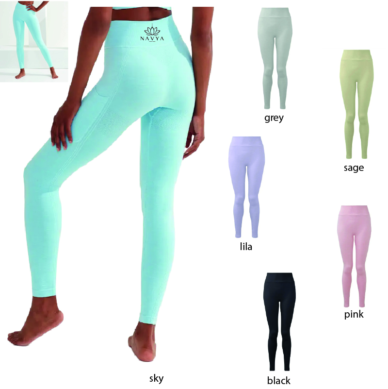 NAVYA - TR512 - Legging femme NAVYA - TR512 - Legging - noir, pink, lila, grey, sage, sky – Image 1