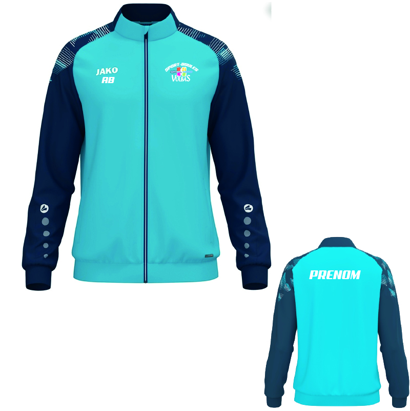 BOULES ST VULBAS9326 - Veste de survêtement SONIC BOULES ST VULBAS - 9326 - Veste de survêtement SONIC JAKO - acqua/marine (276) – Image 1