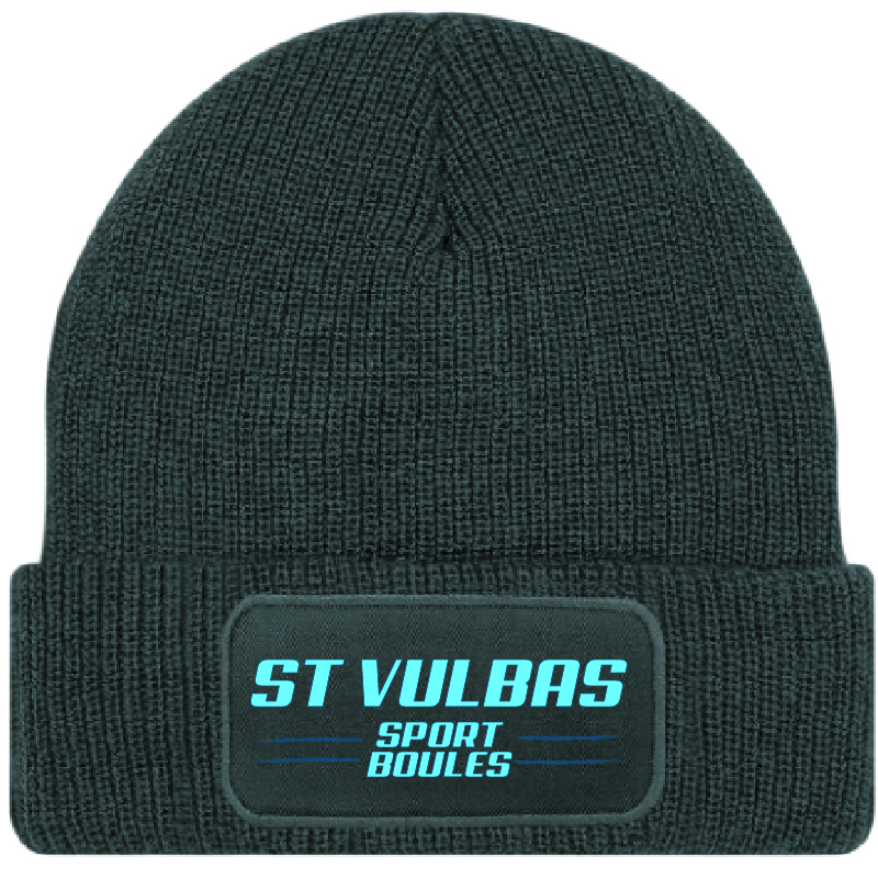 BOULES ST VULBASB440 - Bonnet BOULES ST VULBAS - B440 - Bonnet patch - noir – Image 1