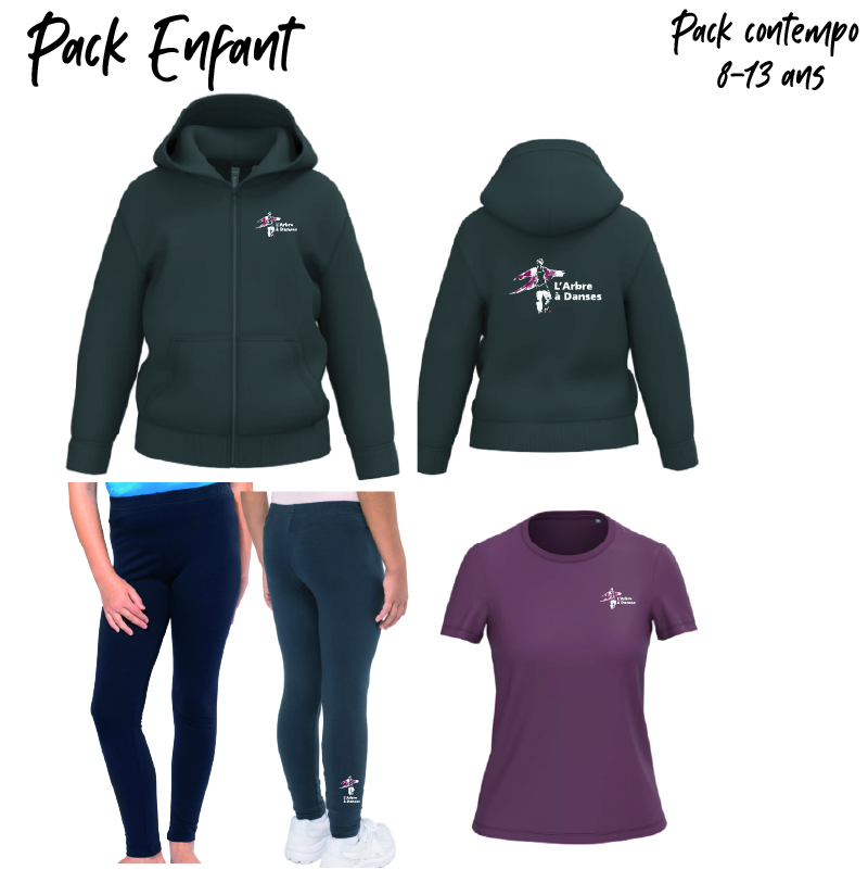 ARBRE A DANSES - Pack CONTEMPO 8-13ans L'ARBRE A DANSES - Pack CONTEMPO 8/13ans - coloris WINE – Image 1