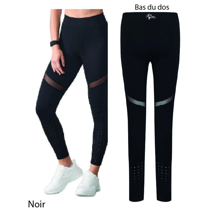 ARBRE A DANSES - TL672 - Leggin avec empiècements L'ARBRE A DANSES - TL672 - Legging évasé - noir – Image 1
