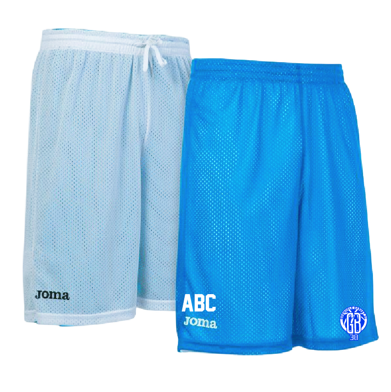 GB38 - 100529 - Short réversible ROOKIE - JOMA GB38 - 100529 - Short réversible ROOKIE - JOMA - blanc et bleu royal – Image 1