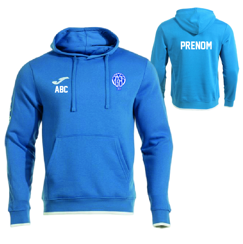 GB38 - 104304 - Sweat capuche molleton - JOMA GB38 - 104304 - Sweat capuche molleton - JOMA - royal et blanc – Image 1